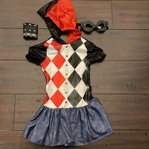 Rubie's Costume Kids DC Superhero Girls Harley Quinn Costume, SM ,Blue